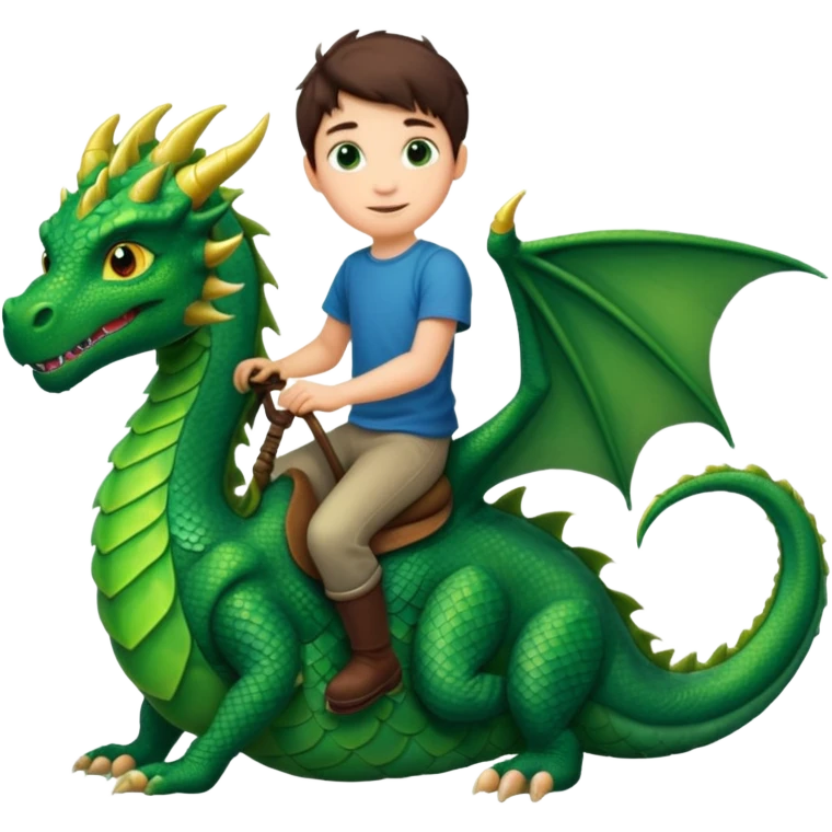BOY ON A DRAGON emoji