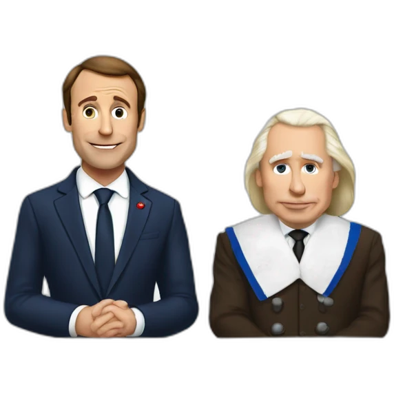 Macron et poutine  emoji