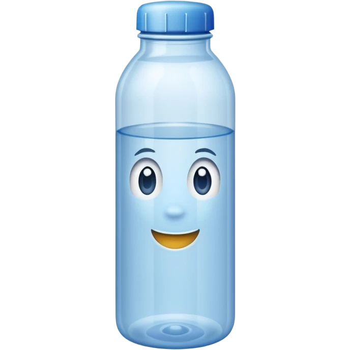 a plastic water bottle emoji