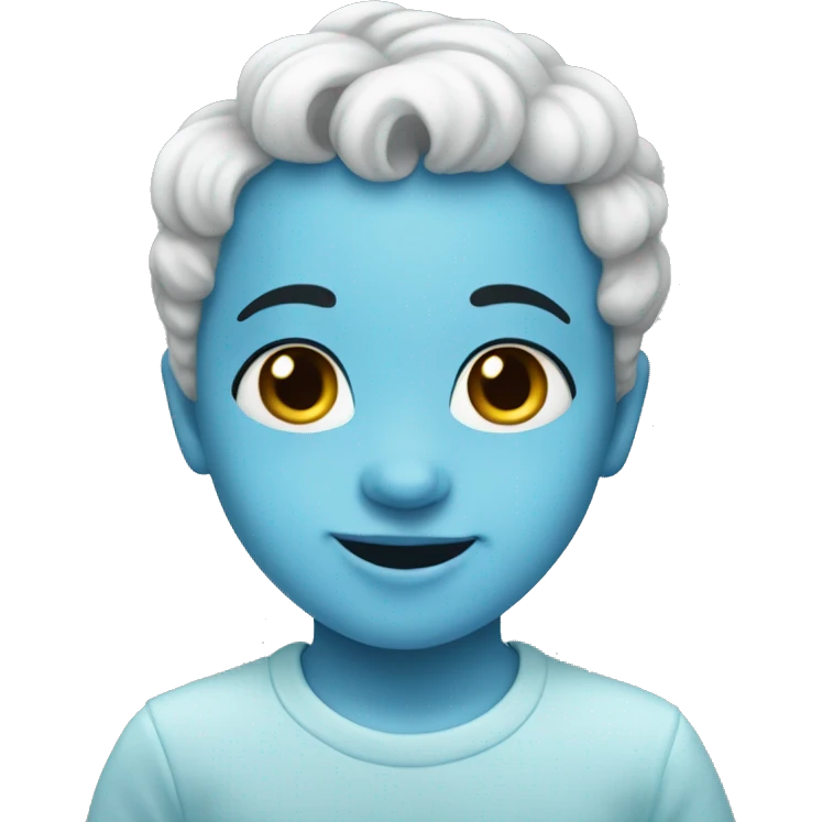 Baby blue hearts  emoji