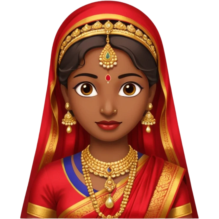 South indian bride getup. emoji