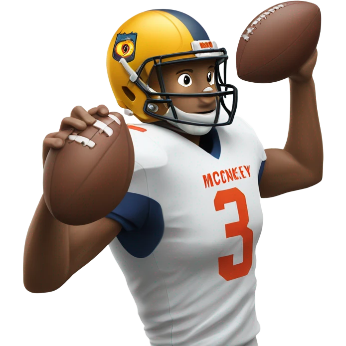 Ladd mcconkey playing football emoji