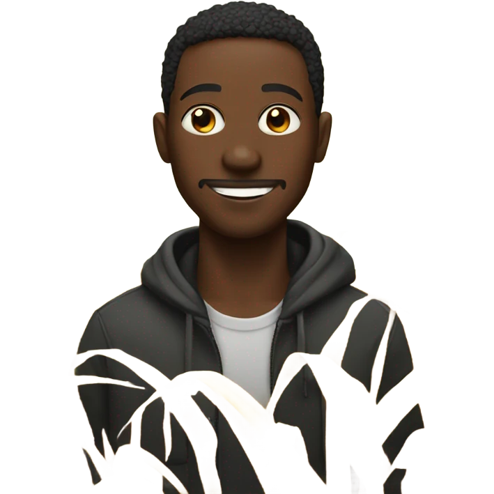 Black dude in cornfield emoji