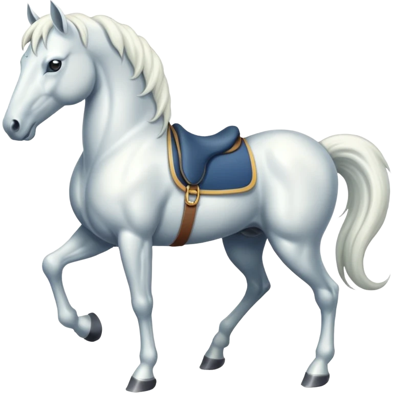 An eight-legged white horse emoji