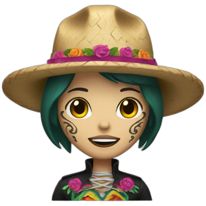 caveira mexicana emoji