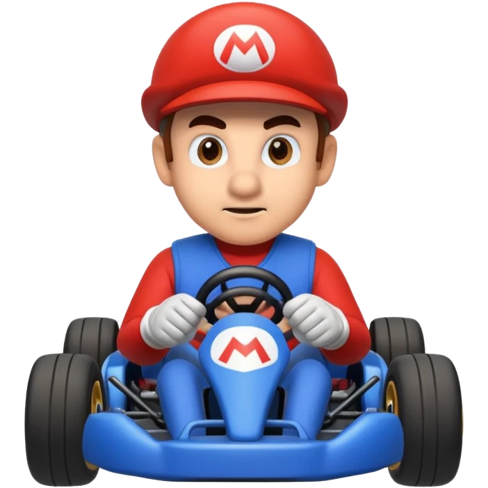 Mario fait du kart emoji