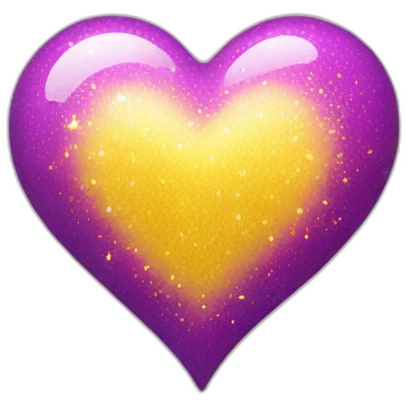 pink-and-purple-heart-with-yellow-sparkles emoji