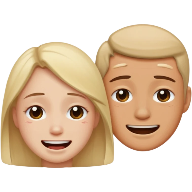 Sad and happy emoji