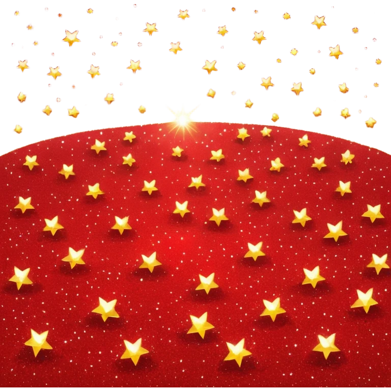 red glitter space   emoji
