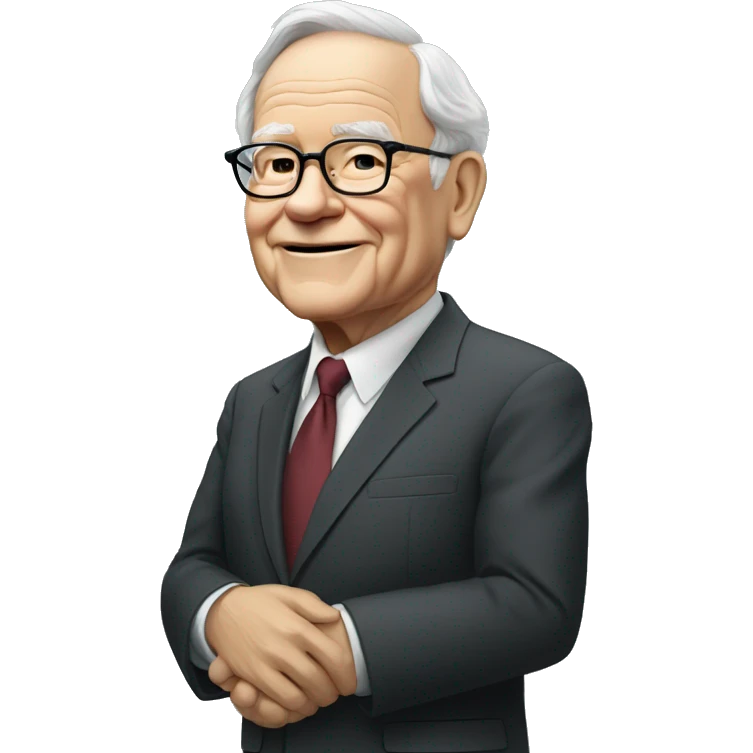 Warren buffet side full body emoji