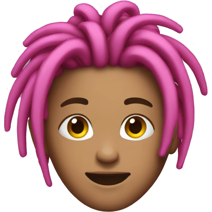 Pink dreads emoji