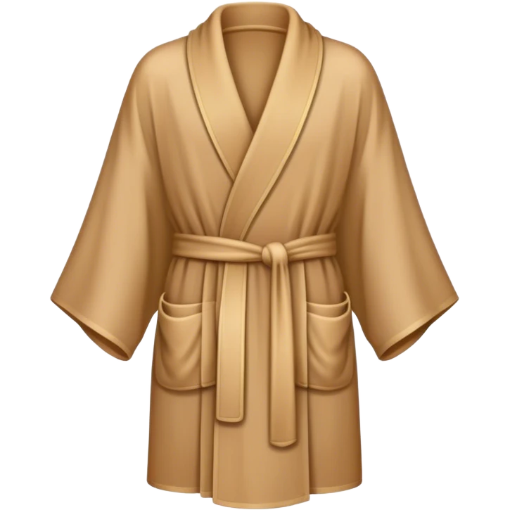 Cozy light brown robe emoji