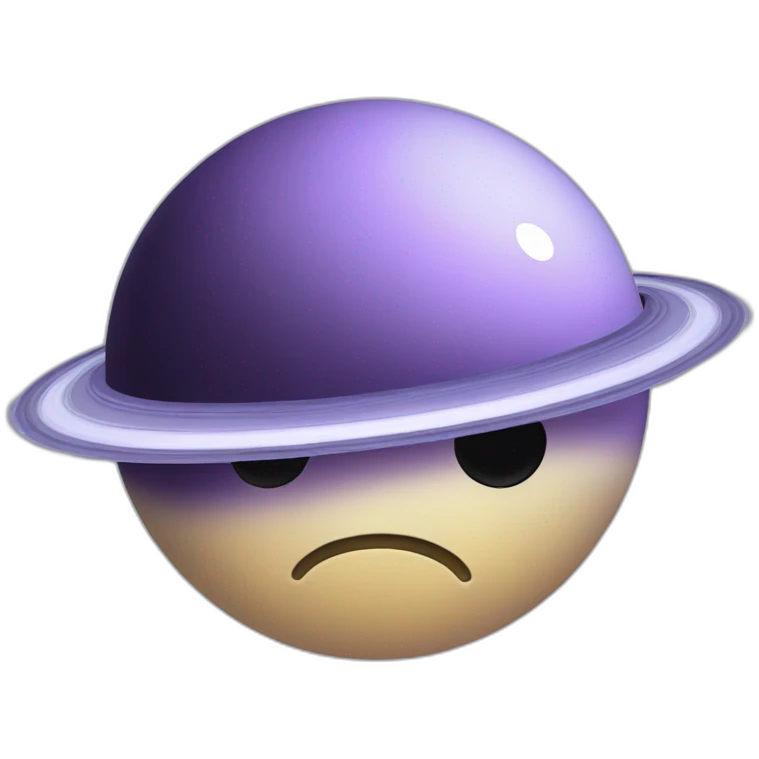 Bored Saturn emoji