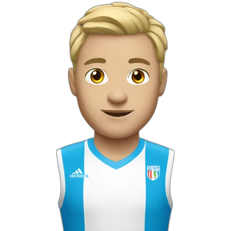 Un athlete blanc emoji