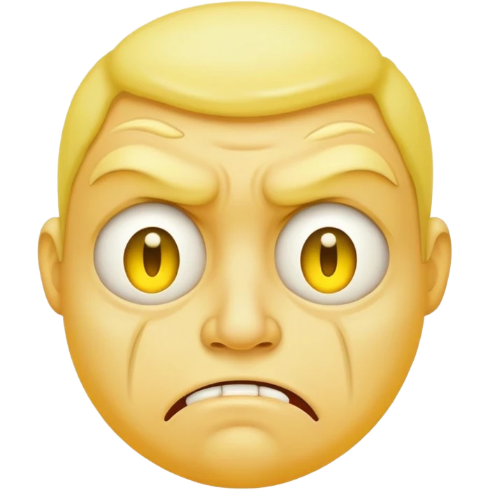 yellow face with disgust emoji