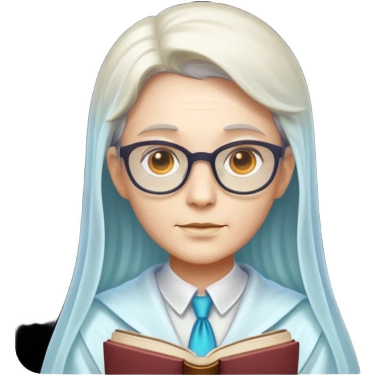Ghost Librarian we can see through  emoji