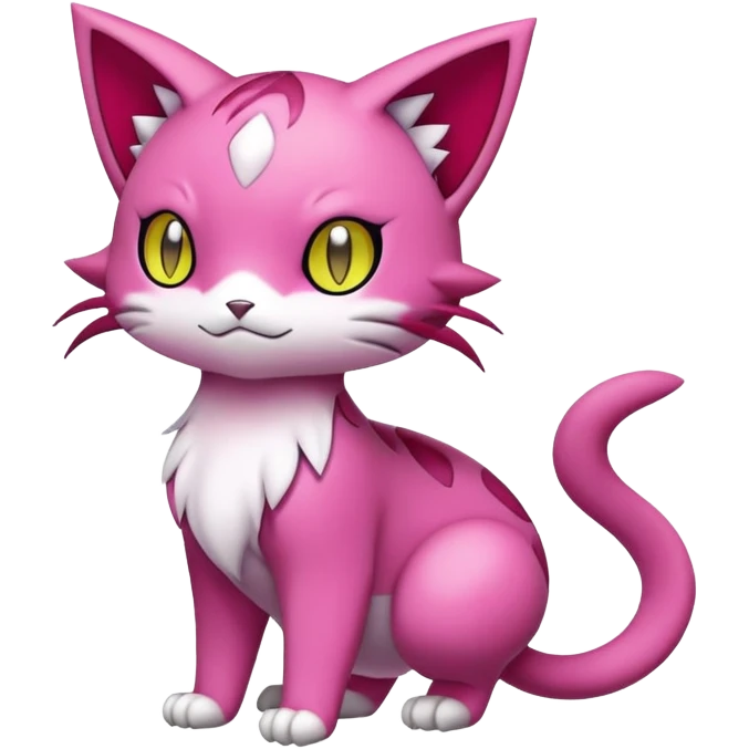 Liepard-Skitty-Delcatty-Pokémon-Fakémon-hybrid-creature (full body) emoji