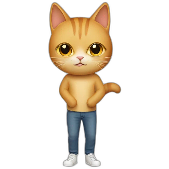 cat and human emoji