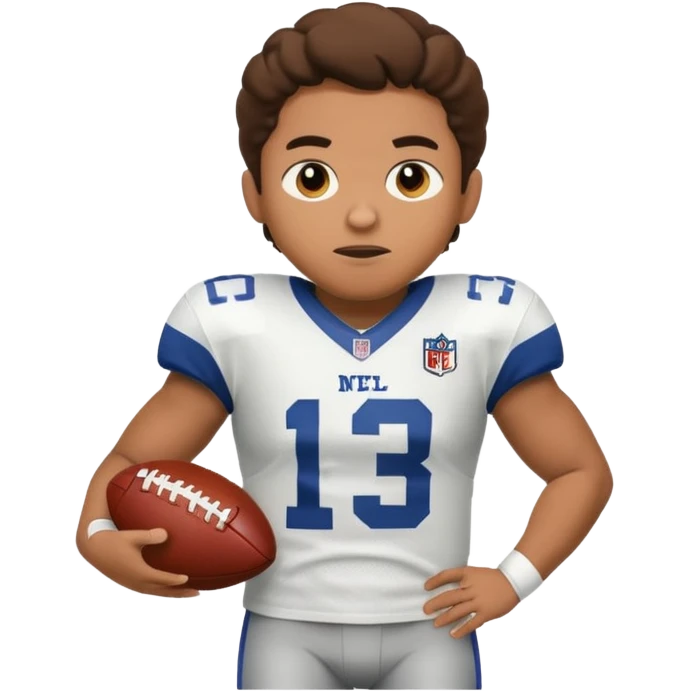 NFL player Michael Penix Jr shrugging emoji