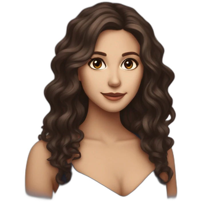 Katherine Pierce with wavy hair by Nina Dobrev emoji