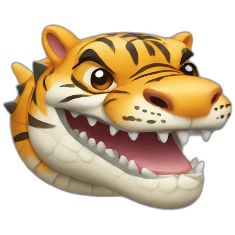 Tiger Crocodile emoji