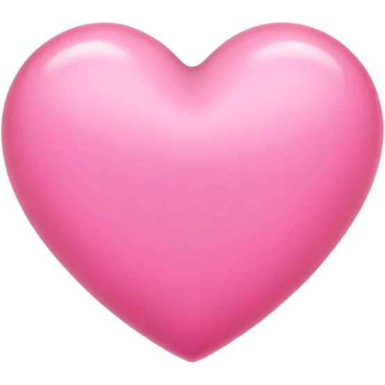 Розовое сердце  emoji