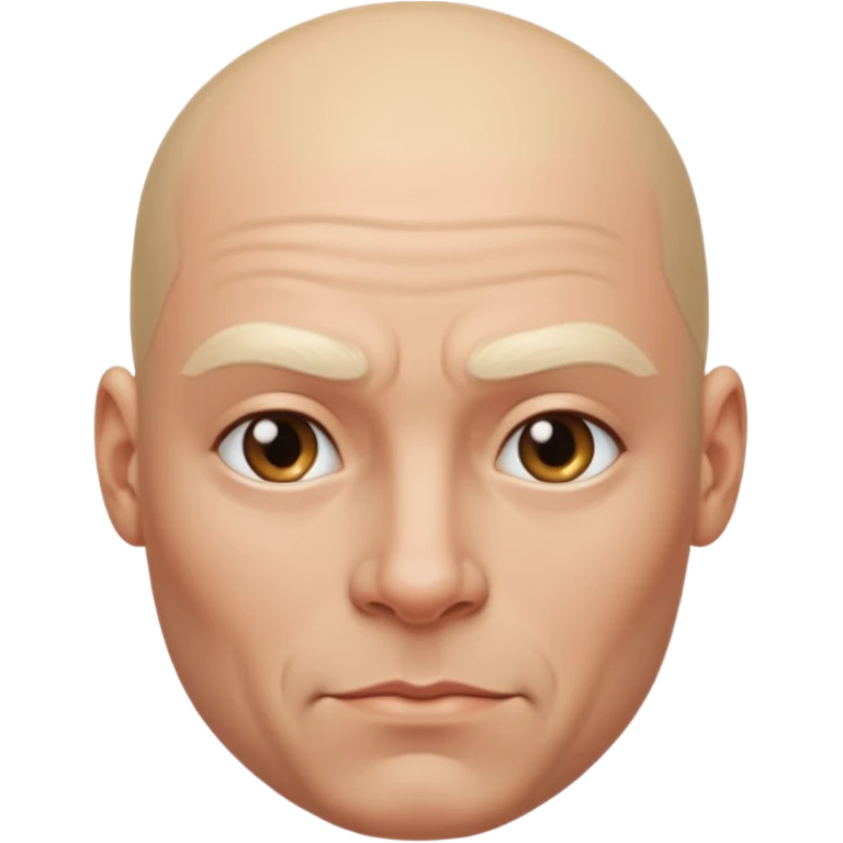 Bald muscle head with a blond beauty emoji