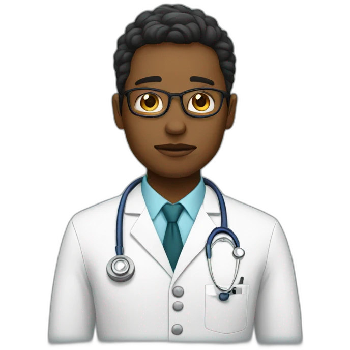 tired young doctor emoji