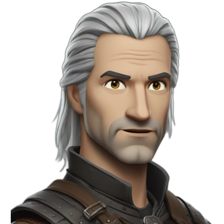 The Witcher actor when saying "Why did the Witcher cross the road? To get to the other side of the monsters!" emoji