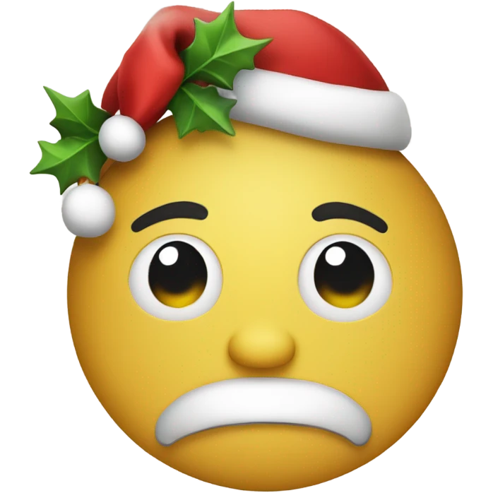 Christmas smiley face emoji