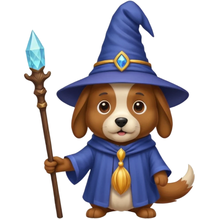 Dog wizard emoji