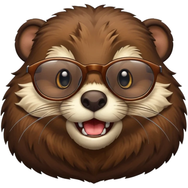 spectacled beaver emoji