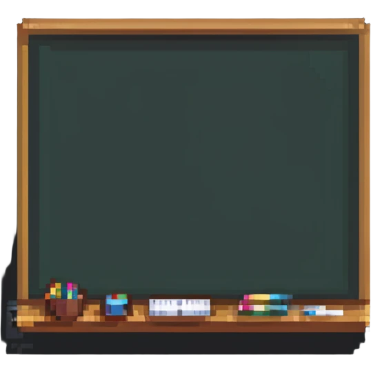classroom chalkboard with chalk lines emoji