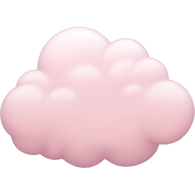 pastel pink cloud emoji