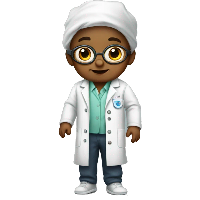 a baby scientist whose experiment failed emoji