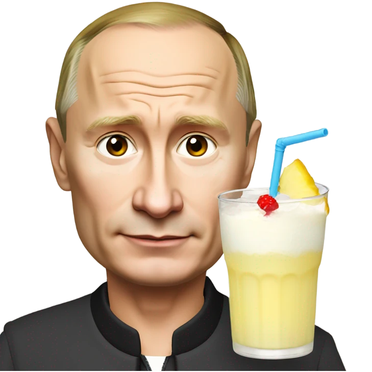 Vladimir putin with a pina colata emoji