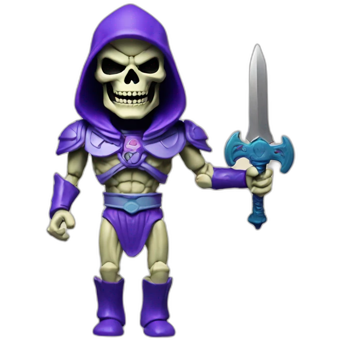 skeletor toy figure emoji