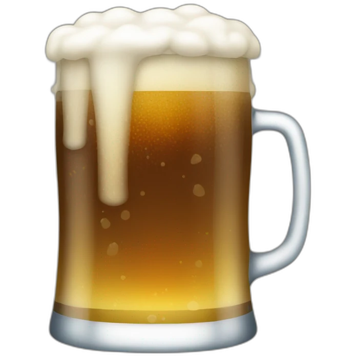 Cold glass of beer emoji emoji