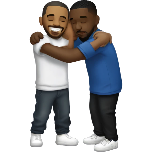 kendrick lamar, drake, and j cole hugging emoji