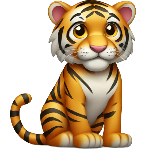 tiger with kindess emoji