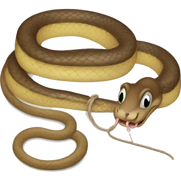 a snake in a mouse trap emoji