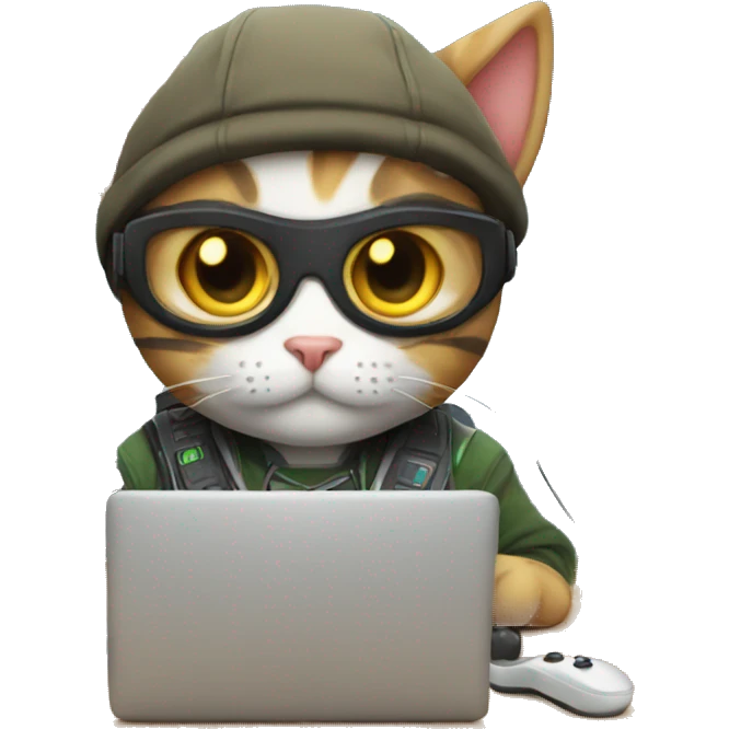 cat gamer emoji