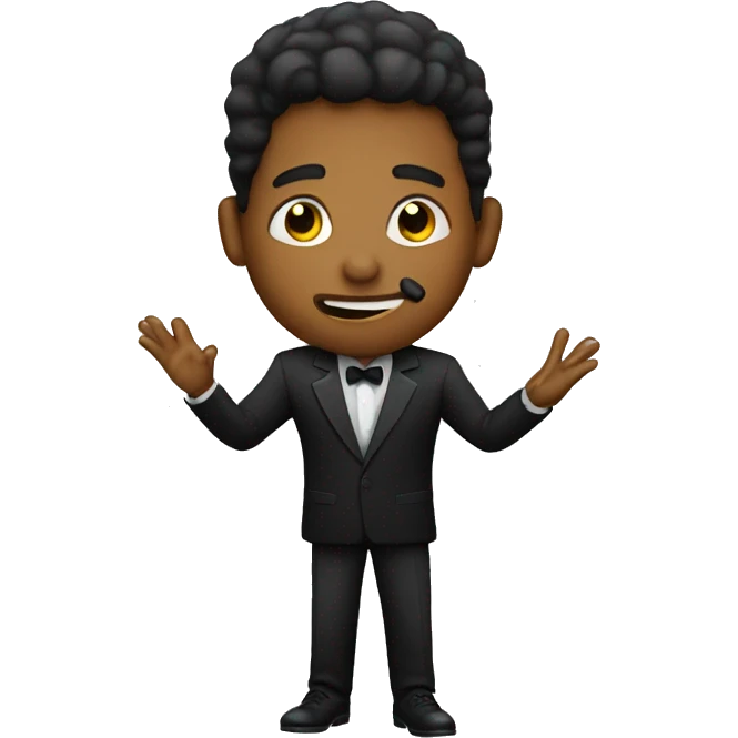 Usher singing emoji