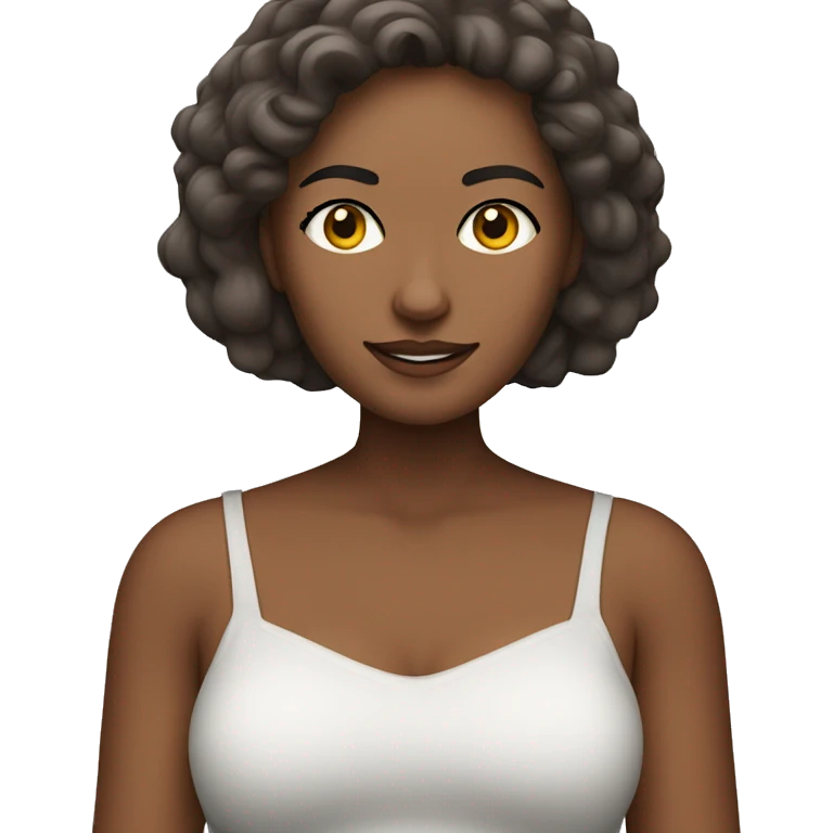 Braun haarige frau mit katze emoji