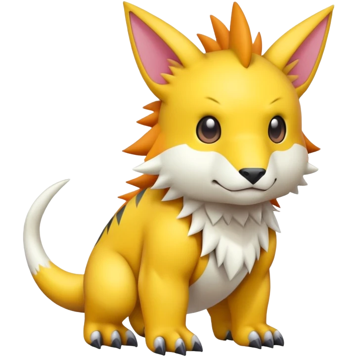 cute kawaii cool Digimon-Fakemon-animal full body emoji