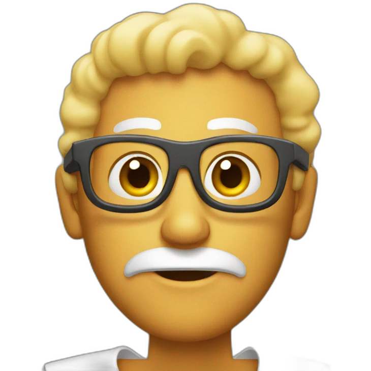 Fried man emoji