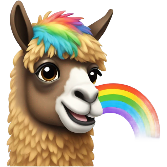Rainbow llama  emoji