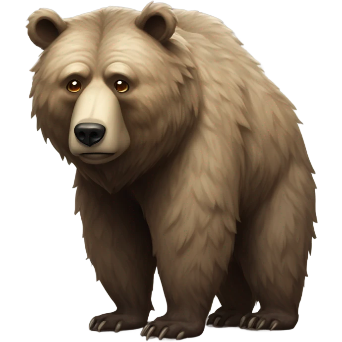 Old bear emoji