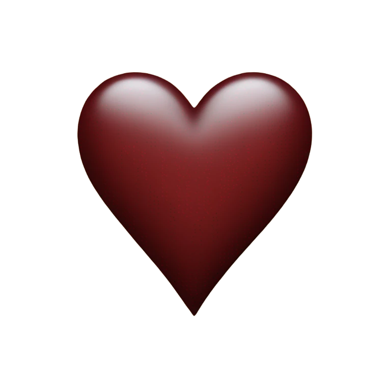 dark red heart emoji