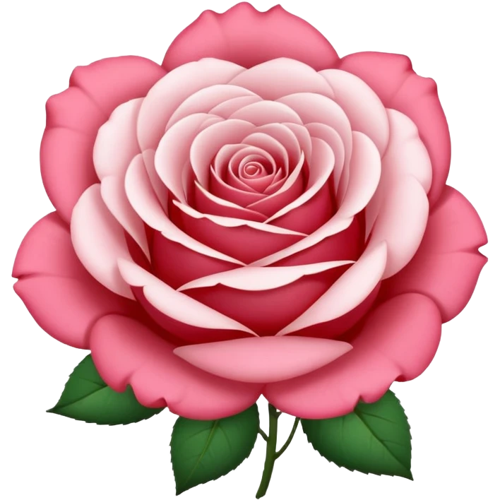 rose shape flower, no stem, no leaves, now make the petals white emoji